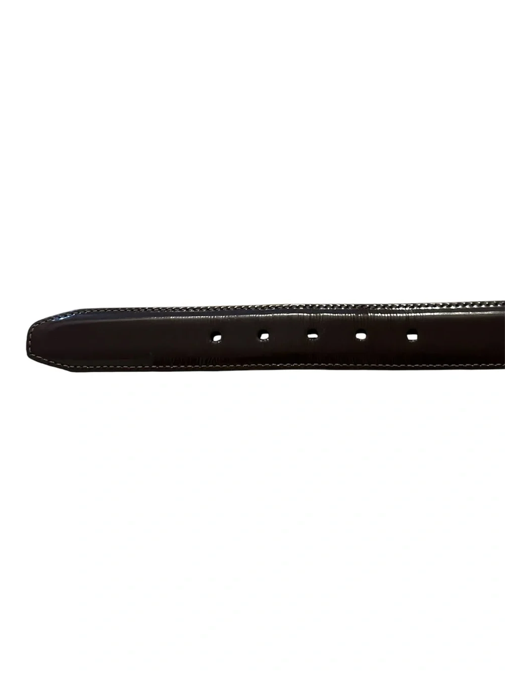 Vintage Brighton Patent Leather Hinge Belt